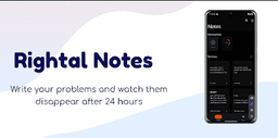 Rightal Notes App Screenshot